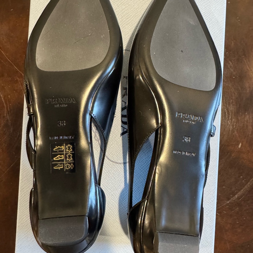 Prada Black Pointed Toe Heels - Picture 4 of 7